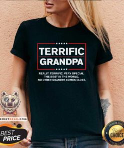 Premium Terrific Grandpa Donald Trump Campaign V-neck