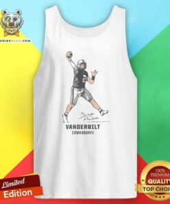 Premium Vanderbilt Football Diego Pavia Superstar Pose Tank-top
