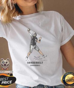 Premium Vanderbilt Football Diego Pavia Superstar Pose V-neck