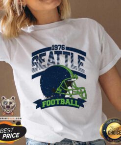 Pretty 1976 Seattle Football Team Supporter V-neck