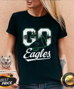 Pretty Eagle Go Cheer Eagles V-neck