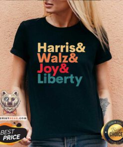 Pretty Harris Walz Waltz 2024 Harris Walz Joy Liberty V-neck