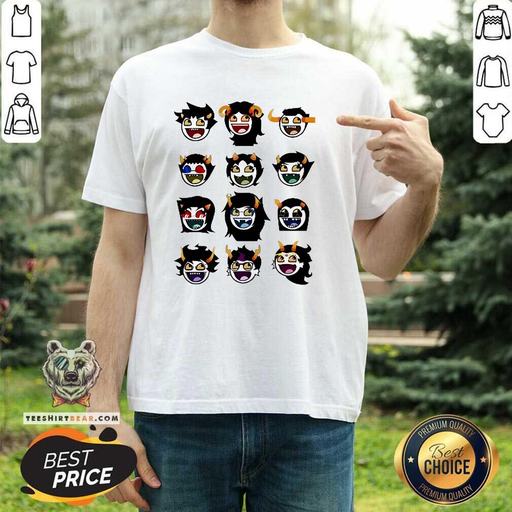 Pretty Homestuck Troll Awesome Smiley Icons T-Shirt