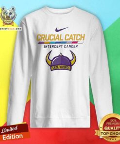 Pretty Minnesota Vikings NFL In Our Team No One Fights Cancer Alone Sweatshirt