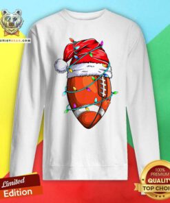 Pretty Santa Sports Design For Christmas Football Player Sweatshirt