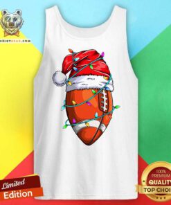 Pretty Santa Sports Design For Christmas Football Player Tank-top