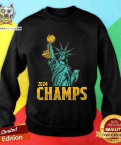 Pretty Statue Of Liberty New York Liberty 2024 Champs Sweatshirt