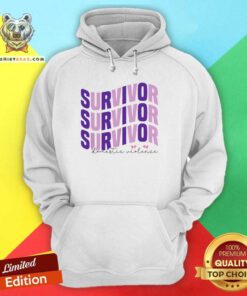 Pretty Survivor Domestic Violence Awareness Month Hoodie