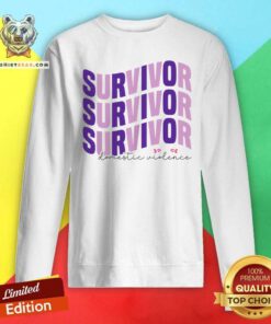 Pretty Survivor Domestic Violence Awareness Month Sweatshirt