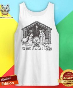 Top For Unto Us A Child Is Born Sketch Front Cardin McCoy Tank-top