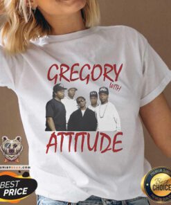Top Gregory With Attitude Charles Rap V-neck