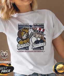 Top Kansas City Royals Vs New York Yankees MLB American League 2024 Mascot V-neck