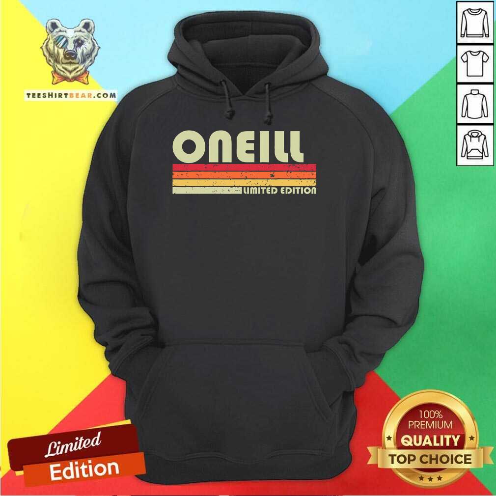 Top Oneill Surname Retro Vintage 80s 90s Birthday Reunion Hoodie