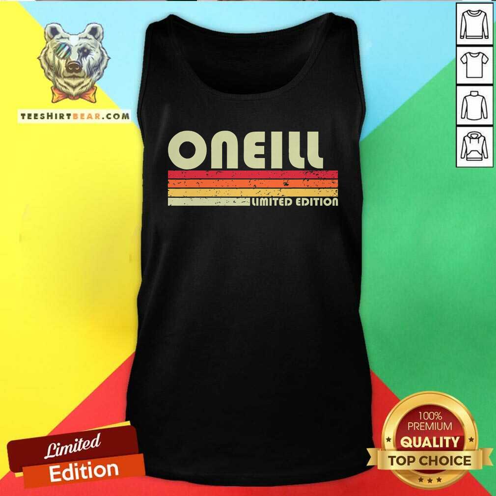 Top Oneill Surname Retro Vintage 80s 90s Birthday Reunion Tank-top