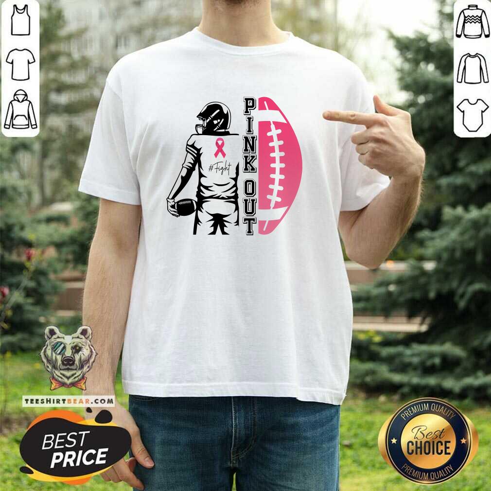 Top Pink Out Football Team Fight Breast Cancer Awareness T-Shirt