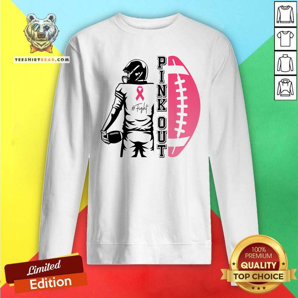 Top Pink Out Football Team Fight Breast Cancer Awareness Sweatshirt