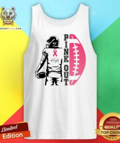 Top Pink Out Football Team Fight Breast Cancer Awareness Tank-top