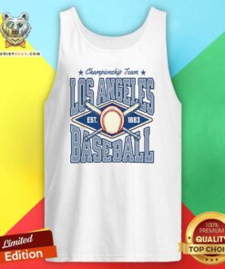 Top Vintage Los Angeles Baseball Championship Team Est 1883 Tank-top