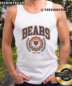 Chicago Bears team crest tank top, established 1920, showcasing vintage style and team pride for fans.