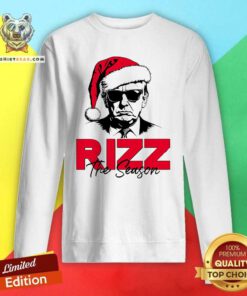 Awesome Donald Trump Rizz The Season Christmas Sweatshirt