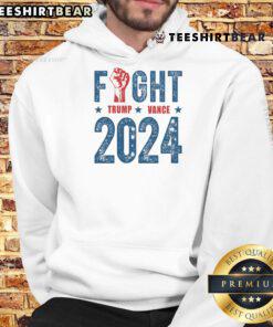 Awesome Fight Trump Vance 2024 Republican hoodie featuring bold graphics for passionate supporters of the GOP.