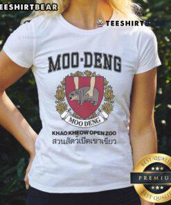 Awesome Moo Deng University Ladies Tee featuring a stylish design, perfect for campus life and casual outings.