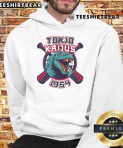 Awesome Retro 1954 Baseball Japanese Team Kaijus Fan Hoodie featuring vibrant graphics and vintage design.