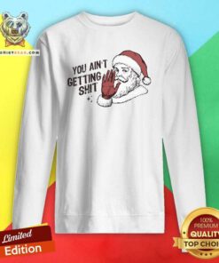 Awesome Santa Claus You Ain't Getting Shitt Merry Christmas Sweatshirt