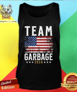 Awesome Team Garbage For Trump Funny Election Us Flag Trump 2024 Tank-top