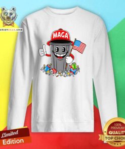 Awesome Trump Maga Garbage Cartoon Character America Sweatshirt
