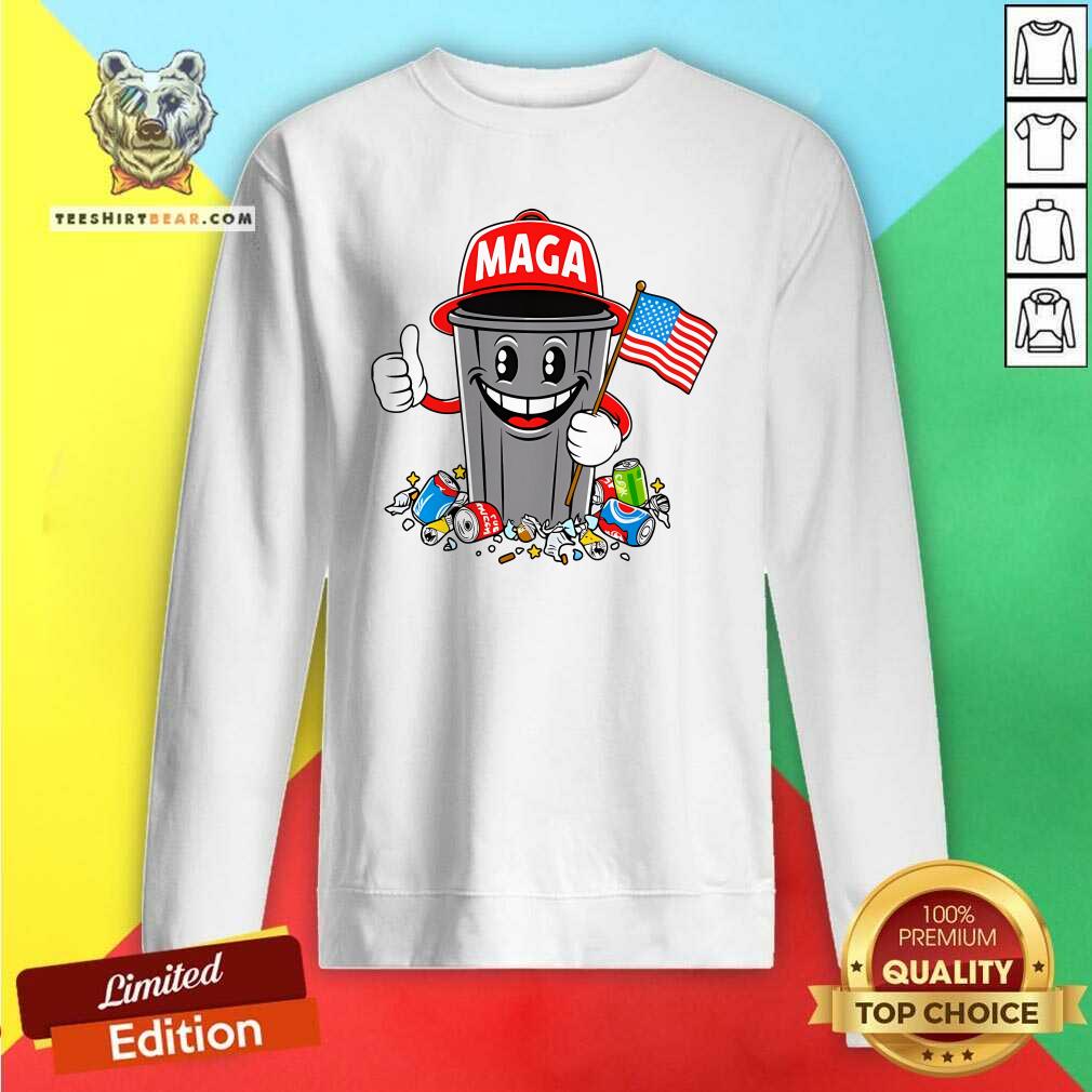 Awesome Trump Maga Garbage Cartoon Character America Sweatshirt