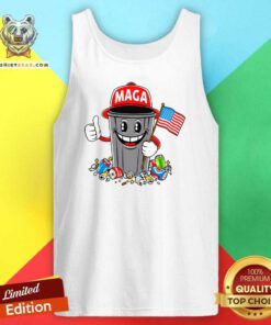 Awesome Trump Maga Garbage Cartoon Character America Tank-top