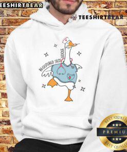 Alt Text: Cute nurse wearing a silly goose nursing school hoodie, showcasing pride in nursing education and a fun personality.