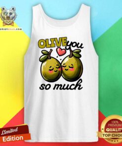Funny Cute Olive You So Much Tank-top