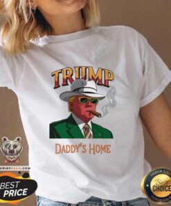 Funny Donald Trump Won Election Inauguration Maga Daddy's Home V-neck