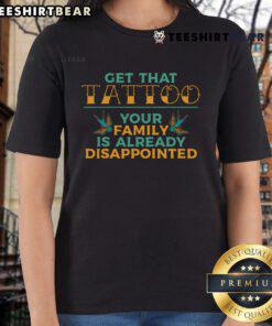 Alt Text: Funny tattoo lover tee for ladies featuring a humorous design, perfect for tattoo artists and enthusiasts.