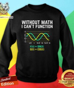 Funny Without Math I Can't Function Science Sweatshirt