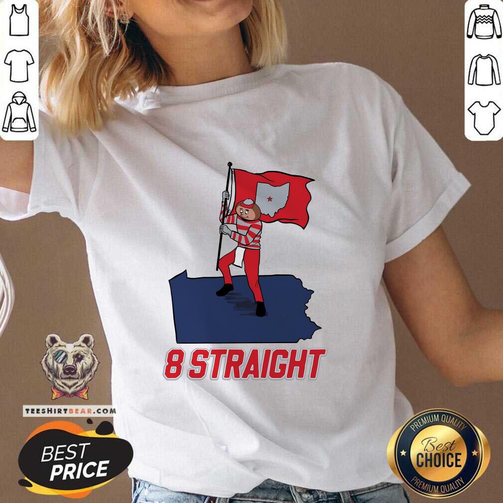 Good Barstool Ohio 8 Straight We Run Pennysylvania V-neck
