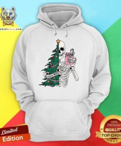 Good Christmas Sorta Merry Sorta Scary Skeleton Xmas Tree Hoodie