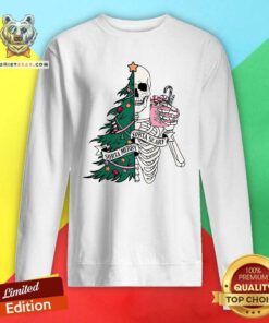Good Christmas Sorta Merry Sorta Scary Skeleton Xmas Tree Sweatshirt