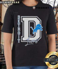 Good Detroit Lions They Not Like Us logo on a stylish ladies tee, perfect for fans showcasing team spirit.