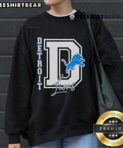 Good Detroit Lions They Not Like Us logo sweatshirt featuring bold graphics for NFL fans.