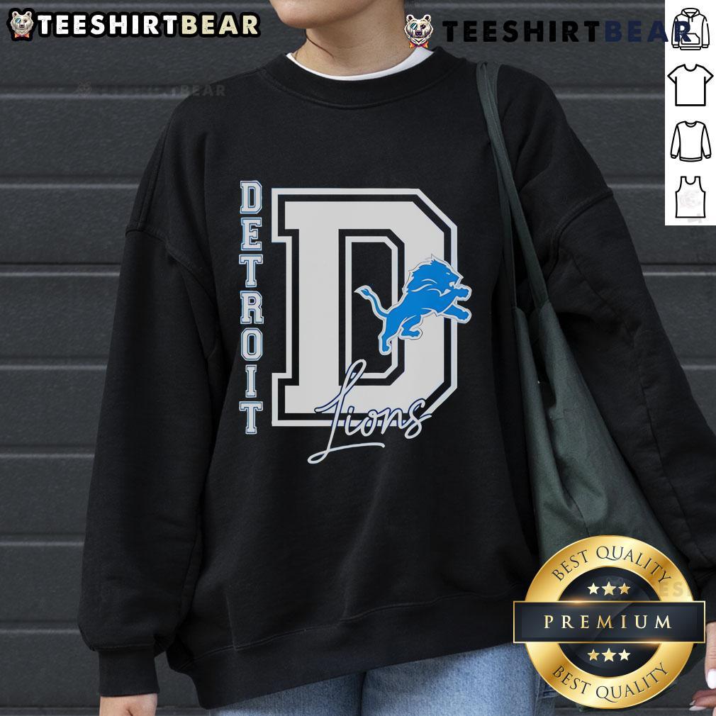 Good Detroit Lions They Not Like Us logo sweatshirt featuring bold graphics for NFL fans.