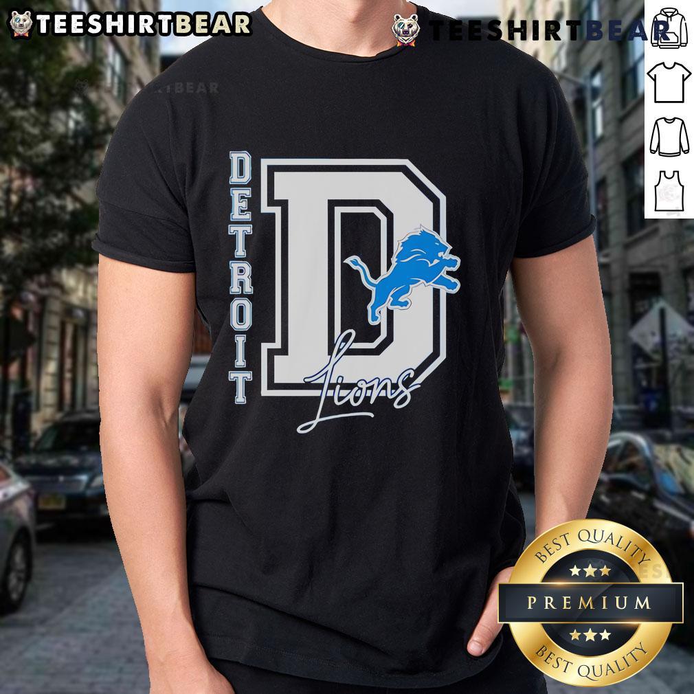 Alt Text: Good Detroit Lions They Not Like Us Logo T-Shirt featuring bold graphics for passionate fans of the Lions.