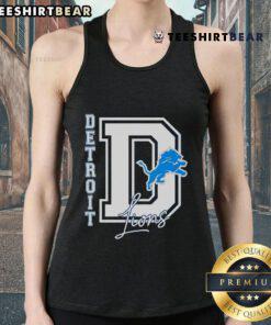 Good Detroit Lions 'They Not Like Us' logo tank top showcasing team spirit and style for fans.