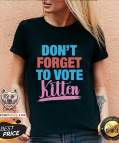 Good Don't Forget To Vote Kitten V-neck