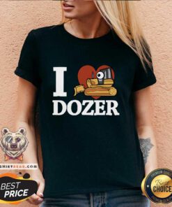 Good I Love Dozer Kawaii V-neck