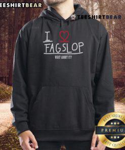 Good I Love Flagslop What About It Hoodie in vibrant colors, showcasing a trendy streetwear style perfect for casual outfits.