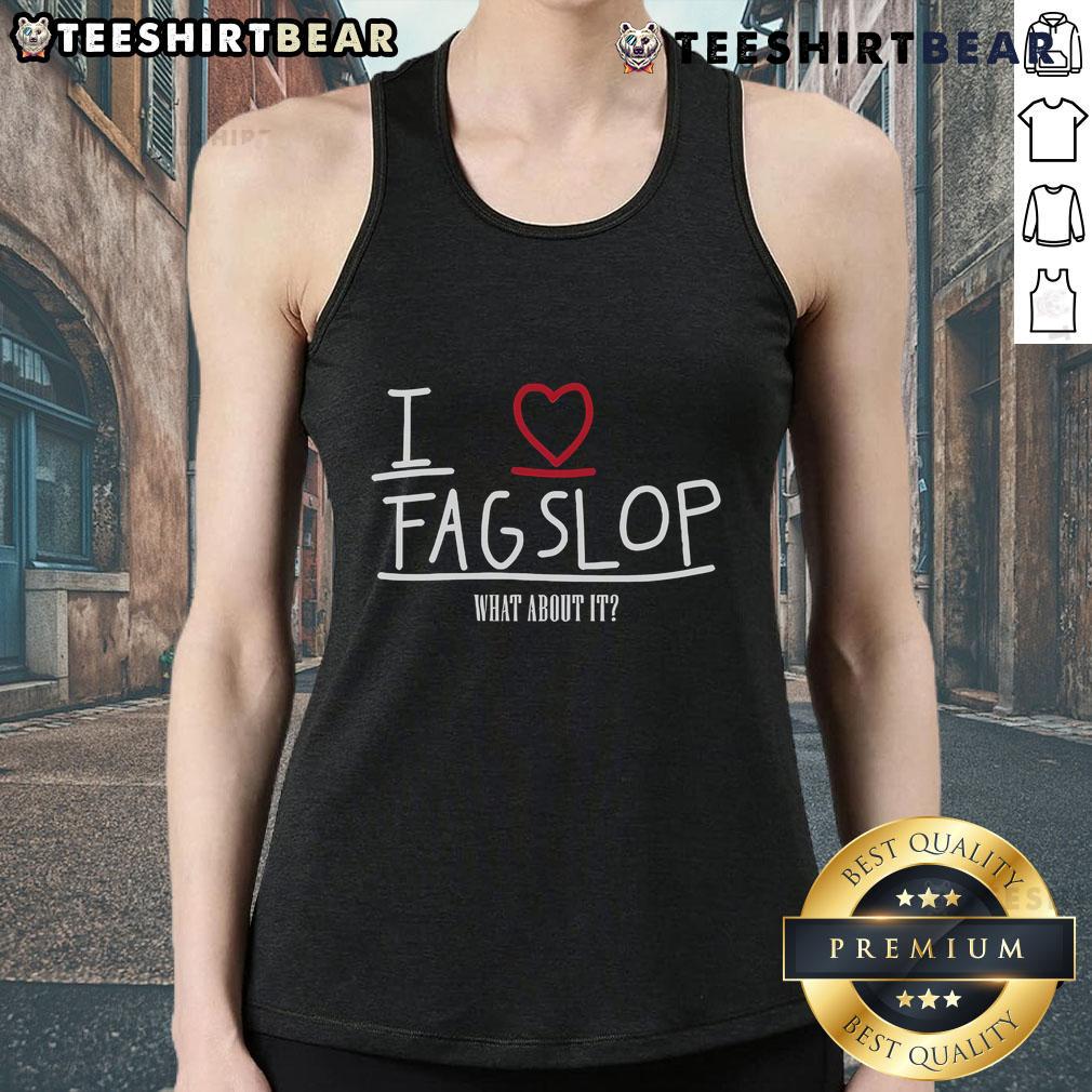 Good I Love Flagslop tank top featuring a vibrant design, perfect for casual outings and summer wear.
