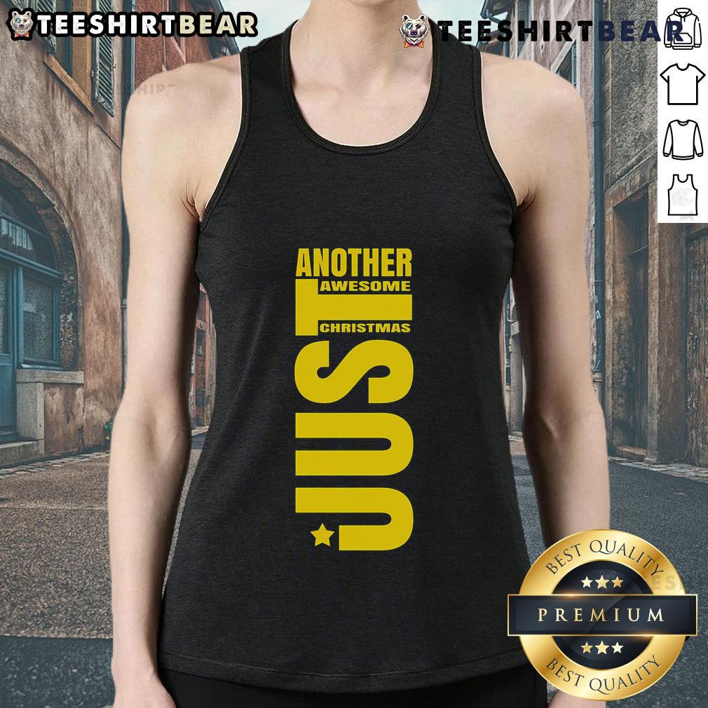 Good Just Another Awesome Christmas Tank Top featuring festive graphics, perfect for holiday celebrations and casual wear.